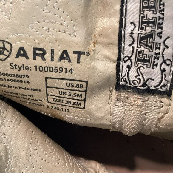 Ariat Fatbaby Western Boots Women's Sz 6B Leather Two-Tone Brown Rodeo Cowgirl - Picture 11 of 11